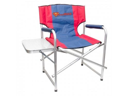 Кресло складное Supermax алюм со столиком с подстаканником AKSM-04